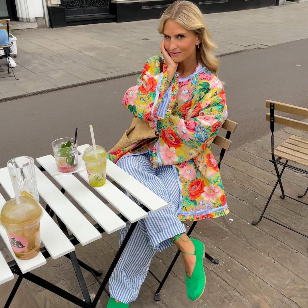 Mariette | Verspielte Blumenjacke mit lockerem Schnitt für Damen