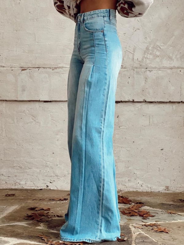 Ombra | Weit geschnittene jeans mit Waschung für Damen