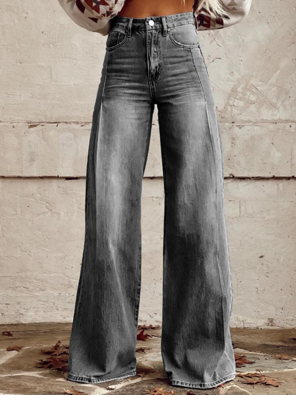 Ombra | Weit geschnittene jeans mit Waschung für Damen